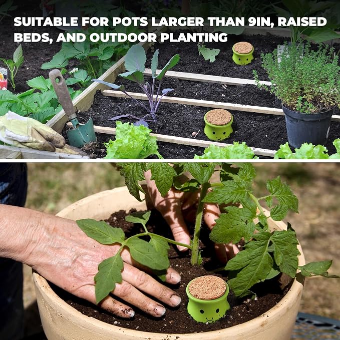 KGZZIZI 4 Pcs Self Watering Terracotta Globes. Large Olla Planter Inserts. - Image 6