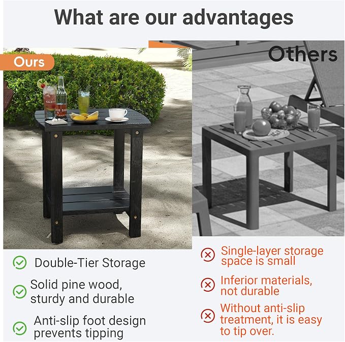 2-Tier Adirondack Side Table 17" - Image 7