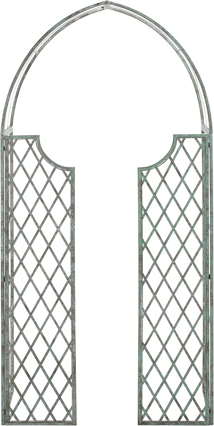 SAFAVIEH Outdoor Patio Furniture Collection – Jaida Antique Dark Green Iron by SAFAVIEH