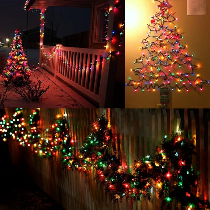 BrizLabs Multicolored Christmas Lights, 69.6ft 300 Count Connectable Christmas - Image 2