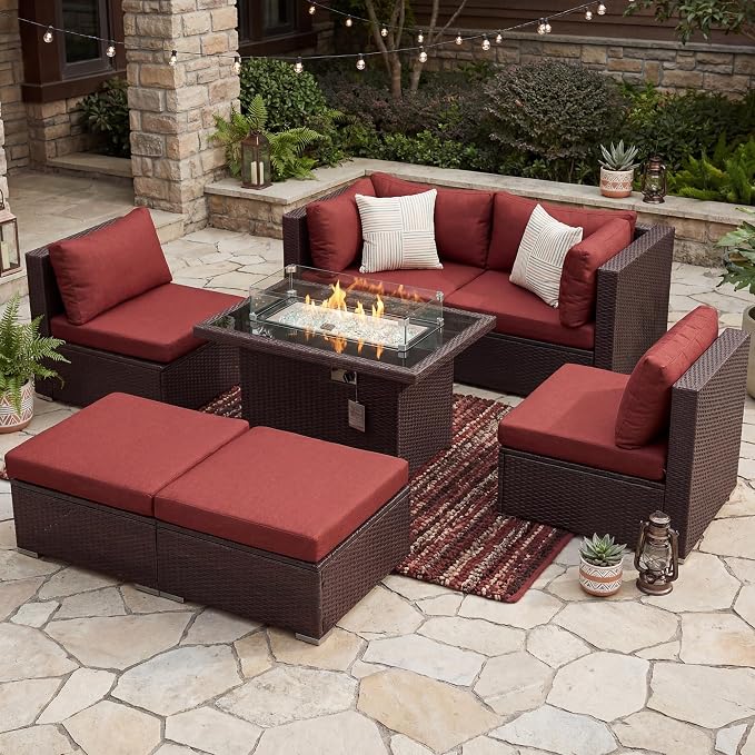 NICESOUL 7 Piece Outdoor Sofa Sectional - Image 3