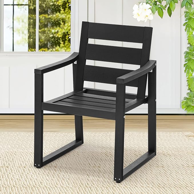 HDPS Outdoor Dining Chairs, Patio Dining Chairs by COZYMAN