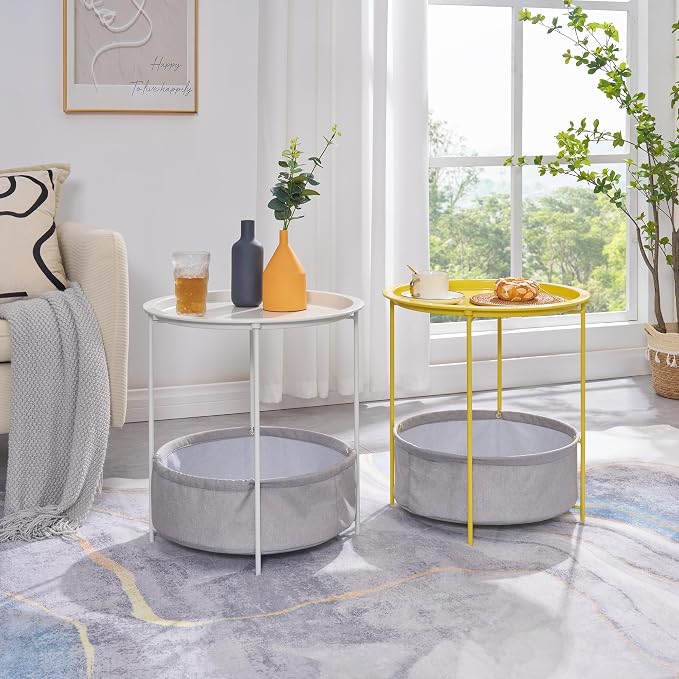 VECELO Round Side/End Table - Image 6