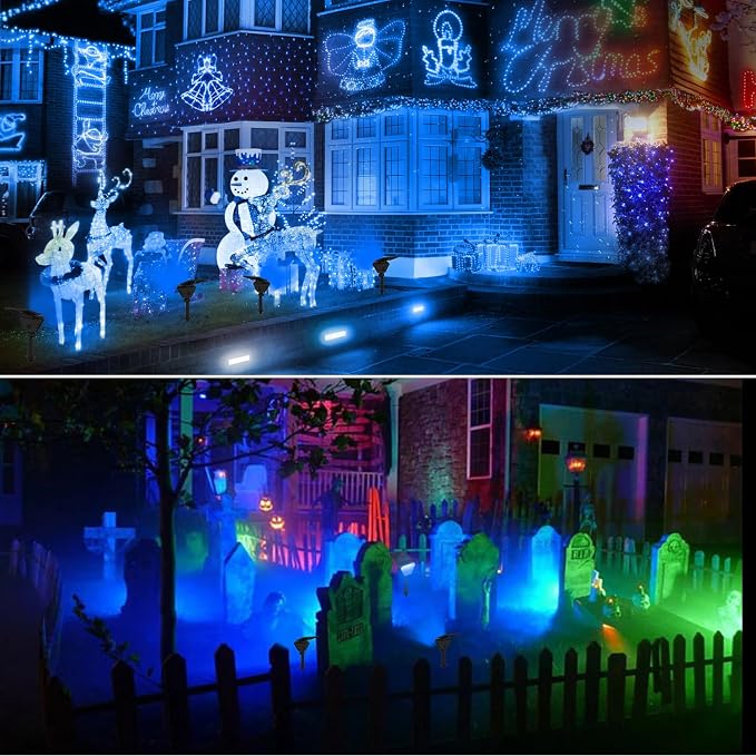 T-SUN Solar Lights Outdoor Waterproof IP65, 12 Pack LED Solar Spot Lights Color - Image 3