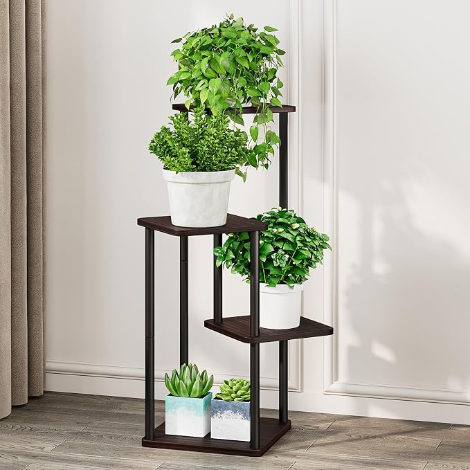 AZERPIAN Plant Stand 4 Tier Indoor Metal Flower Shelf - Image 2