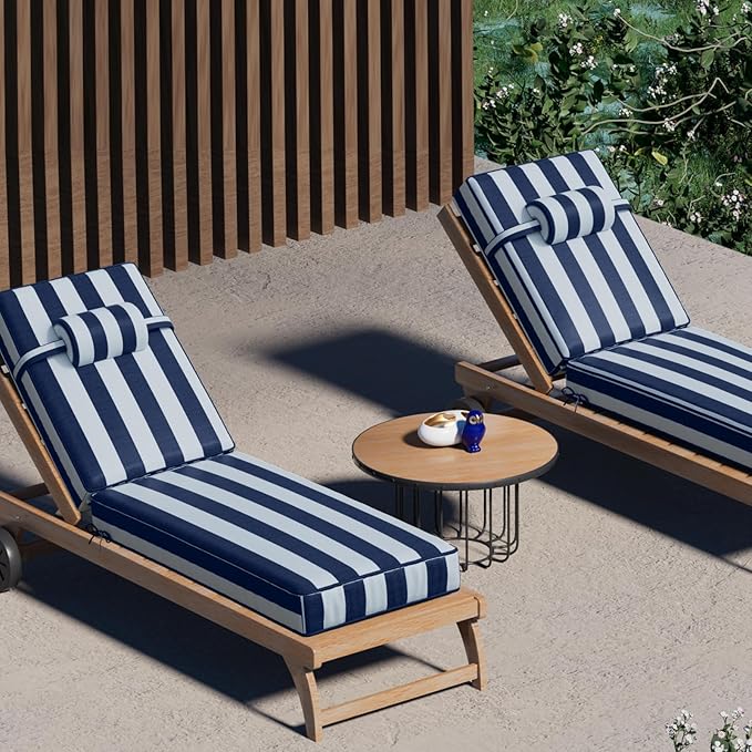 80 x 26 x 4 Inch Olefin Chaise Lounge Cushions, Lounge Chair Cushions - Image 7