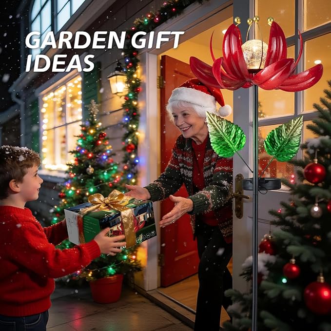 Solar Lights Outdoor Garden Decor, Solar Wind Spinner Yard Decorations Gifts - Image 8