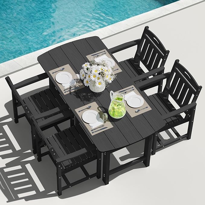 HDPE Outdoor Patio Dining Set by Suunyn