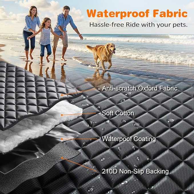 URPOWER 5 in 1 Dog Car Seat Cover - Image 7
