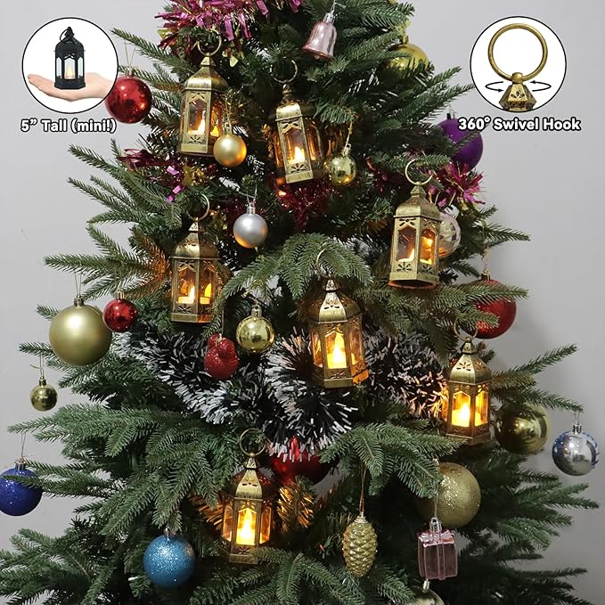 LLQ 12Pcs 5-Inch Ramadan Mini Lanterns - Image 5