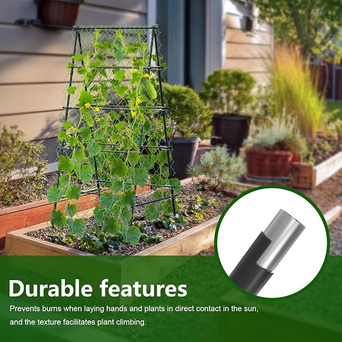 Garden Trellis for Climbing Plants, A-Shape Garden Plant Support Frame for - Image 5