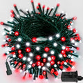 75.8 FT 200 LED Red and White Christmas Lights Outdoor Indoor, Timer & Memory by PRODUCTS