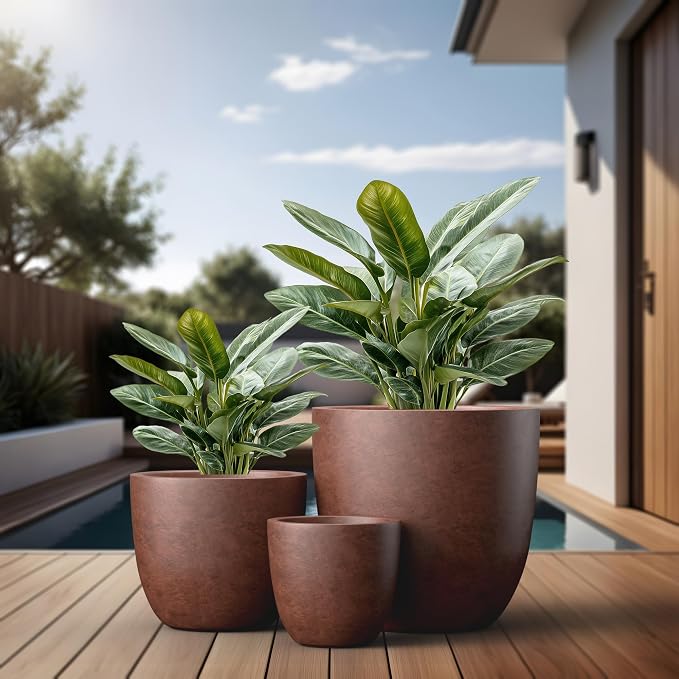 Kante 18", Outdoor Indoor Large Planter Pots - Image 6