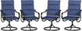 PHI VILLA Patio Swivel Dining Chairs Set of 4, All Weather Outdoor Chair by PHIVILLAThepioneerofcomfortablehouseholdsupplies
