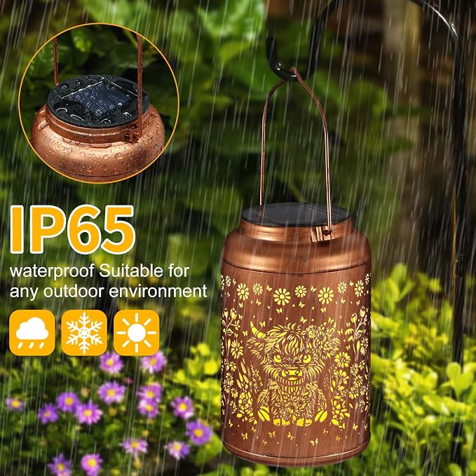 Solar Lanterns Outdoor Waterproof Garden Decor Birthday Gifts - Image 2