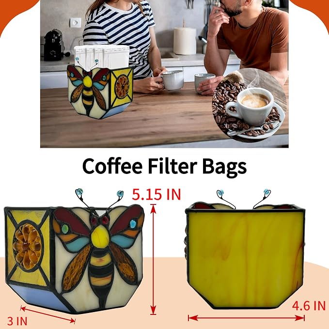 Stained Glass Bee Planter, Plant Pots - Image 5
