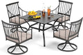 PHI VILLA 5 Pieces Outdoor Dining Set by PHIVILLAThepioneerofcomfortablehouseholdsupplies