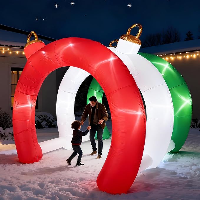 10.5 FT Christmas Inflatables Ornament Tunnel Arch Outdoor Decorations by Unknown