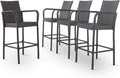 Christopher Knight Home Delfina Outdoor Wicker Barstools, 4-Pcs Set by ChristopherKnightHome