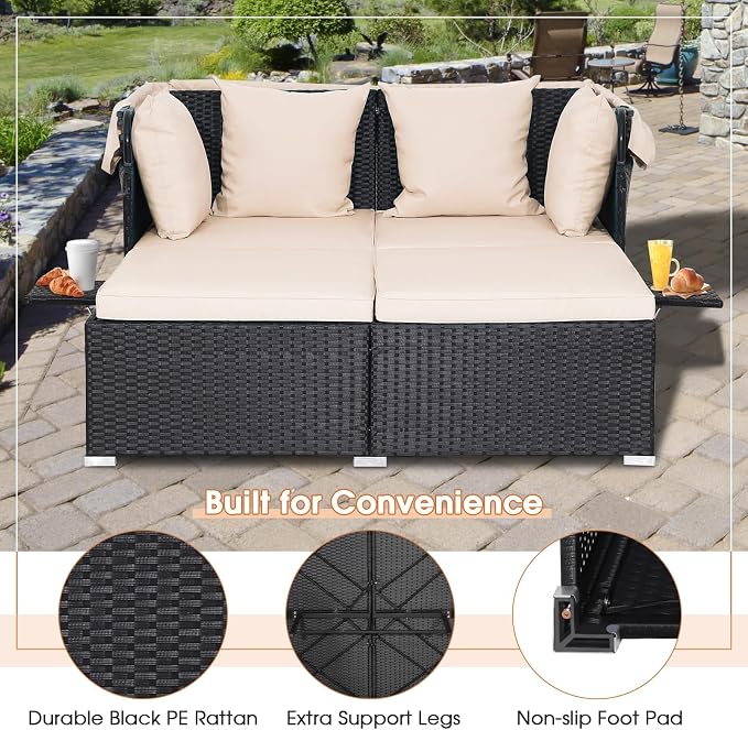 RELAX4LIFE Patio Outdoor Daybed - Image 7