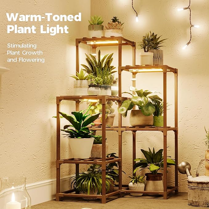 Bamworld Plant Stand with Grow Light - Image 2