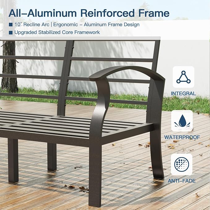 Metal Outdoor Patio Furniture Set - Image 3
