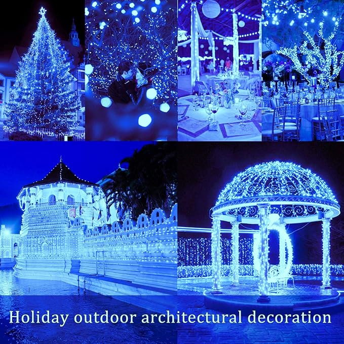 2 Pack Total 200 LED 66FT Solar Powered Copper Wire String Lights Outdoor - Image 5