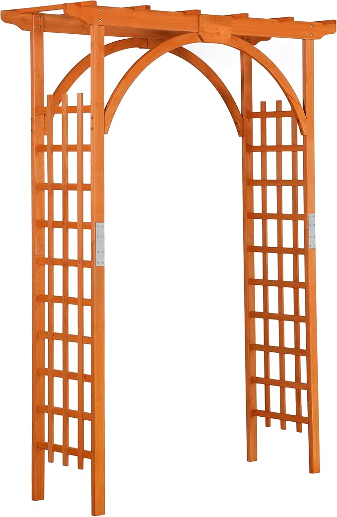 Yaheetech 85in Wooden Garden Trellis Horticulture Garden Arch Arbor by Yaheetech