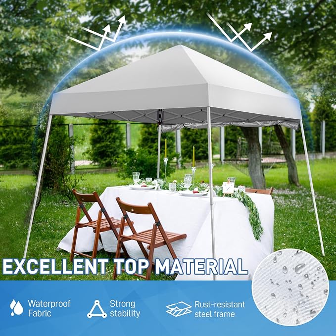 Outvita 6'x6' Pop Up Canopy Tent Commercial Instant Gazebo Tent, Waterproof & - Image 6