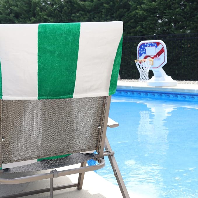 Superior Cabana Cotton Lounge Chair Cover, Outdoor Towel/Chaise Furniture Covers - Image 3