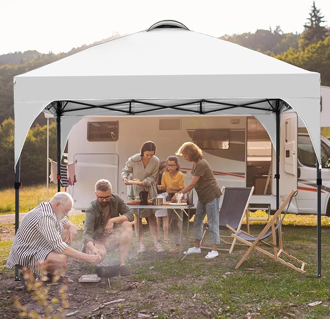 GDY 10x10 Easy Set Up Camping Canopy, Pop Up Tent - Image 9