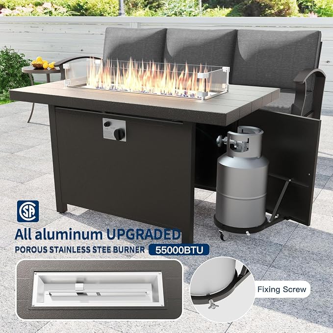 Kullavik Aluminum Patio Furniture Set - Image 6