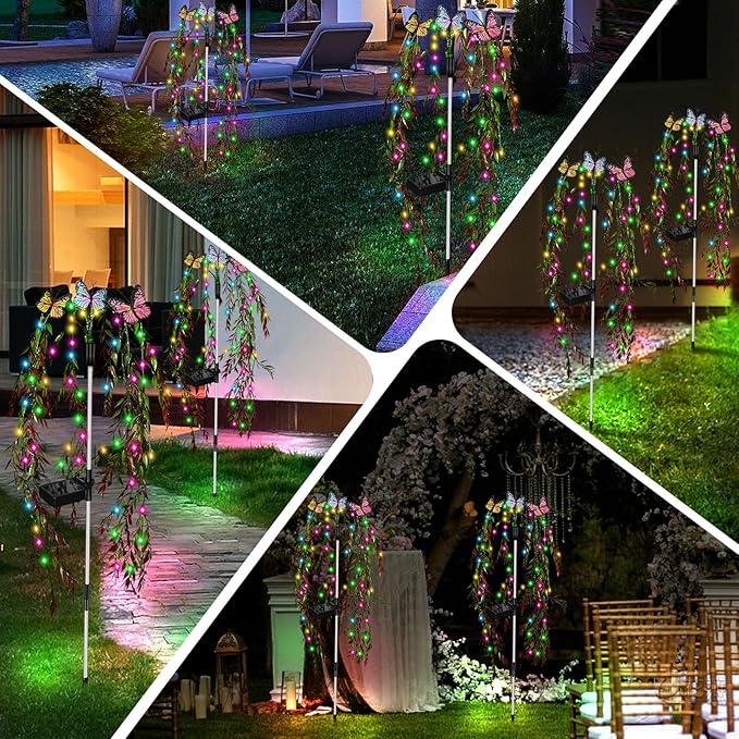 Solar Garden Lights Outdoor Decorative Waterproof, 69LED Swaying Tree Solar - Image 6