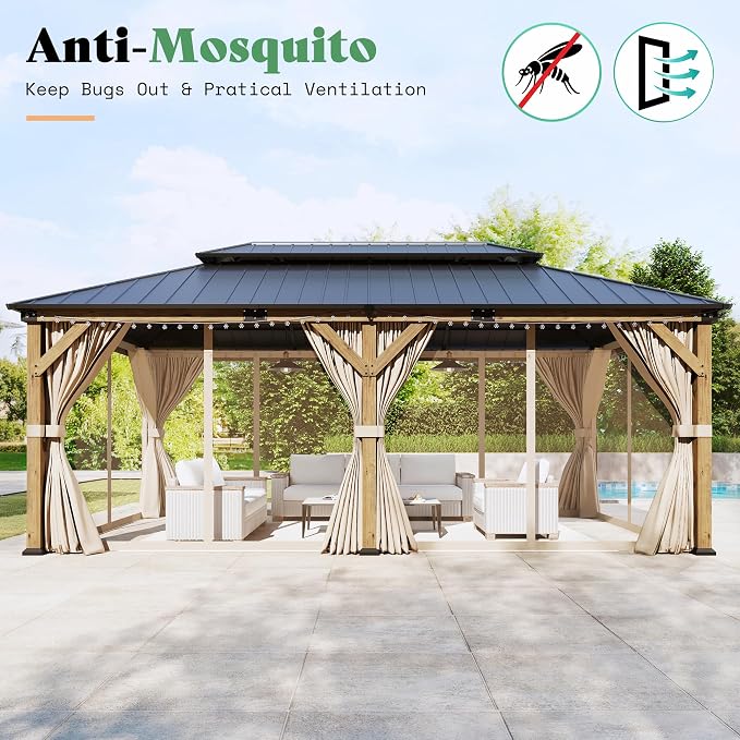 AMERLIFE 12' x 20' Heavy Duty Hardtop Gazebo - Image 4