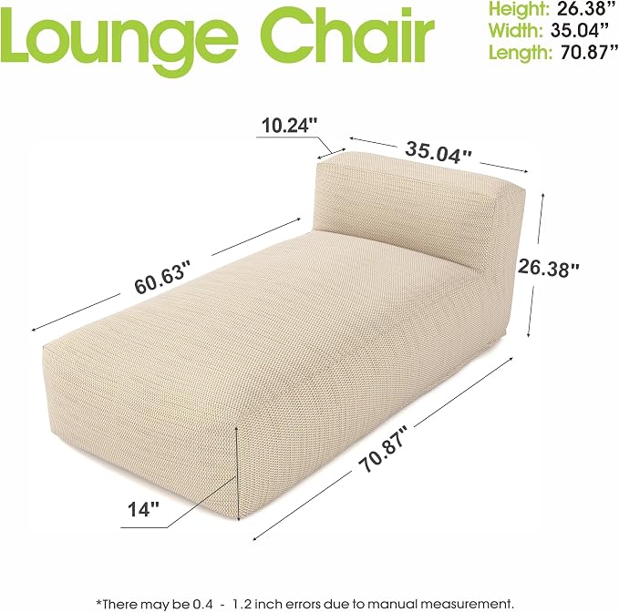 Outdoor Bean Bed Chair Sun Lounger, Outdoor Couch Sofa - Image 2