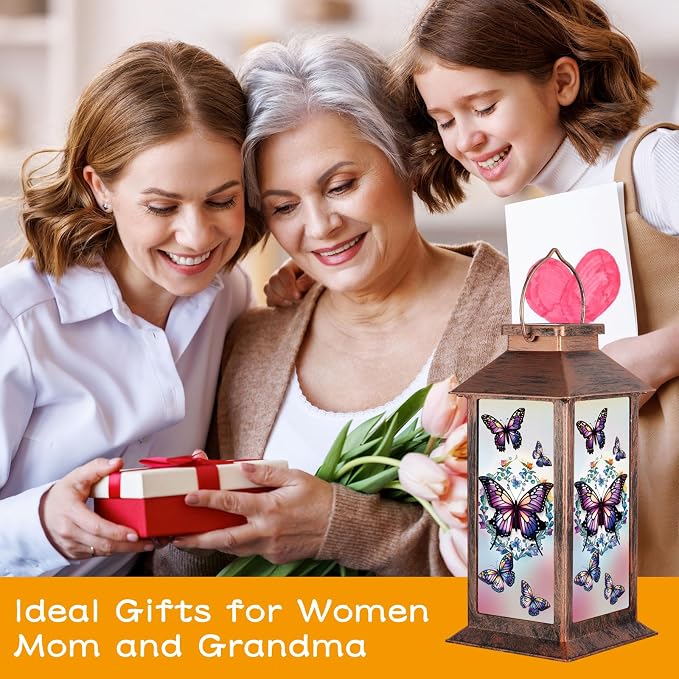 Solar Lantern Outdoor Waterproof Butterfly Garden Decor Birthday Gifts - Image 2