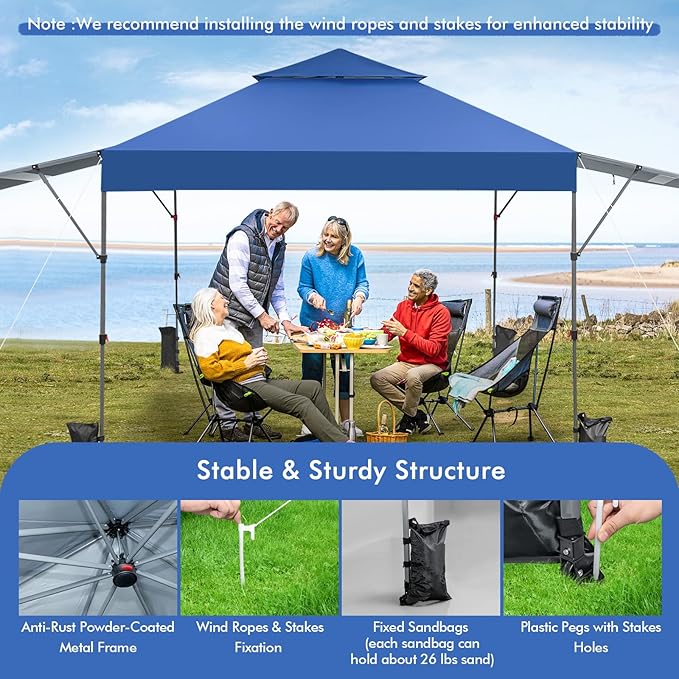 Tangkula 10x17.6 Ft Pop Up Canopy - Image 6