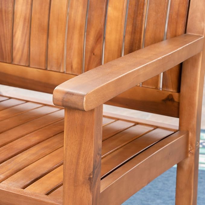 Christopher Knight Home Kally Outdoor Five Piece Acacia Dining Set, Teak Finish - Image 6