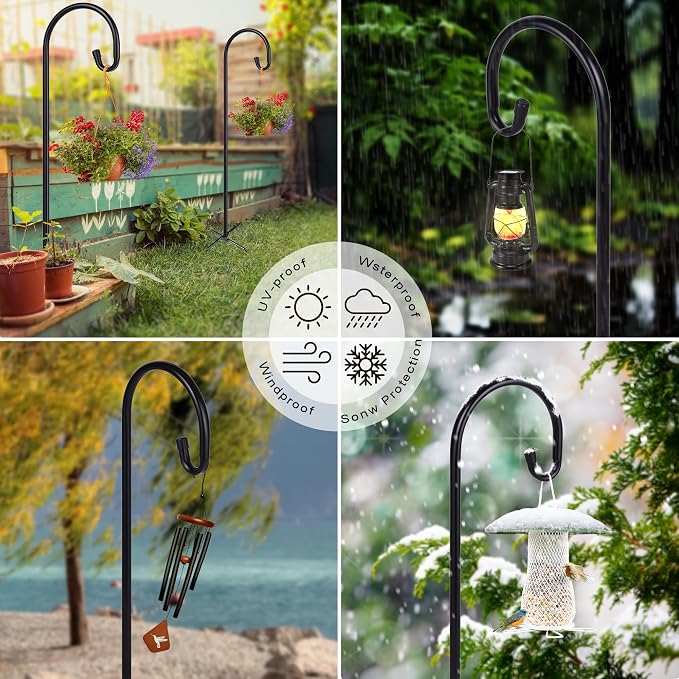 Shepherd-Hooks Adjustable for Bird-Feeder Lantern Plant-Hook Garden-Stake - Image 3