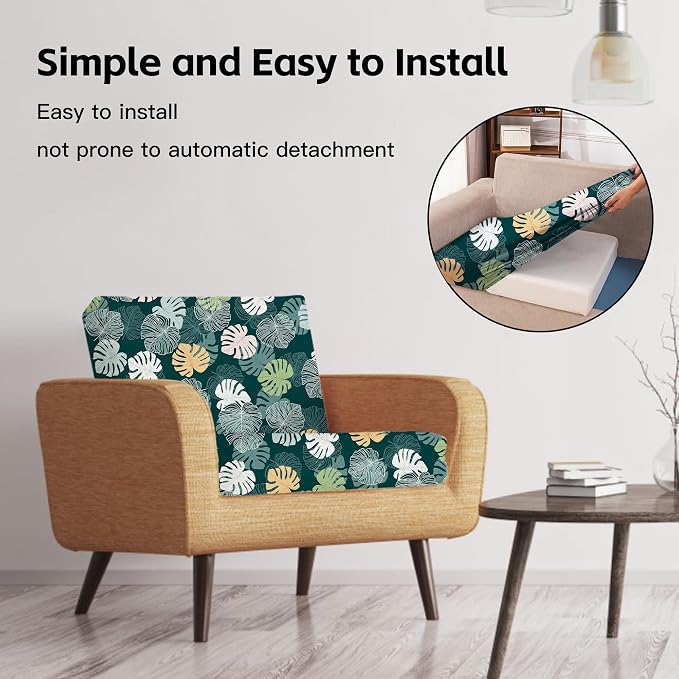 8Pcs Patio Cushion Covers, Outdoor Cushions Covers, Stretch Cushion Covers - Image 5