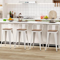 WENTMENT Bar Stools Set of 4 Counter Height Bar Stools Metal Barstools by WENTMENT