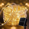 Solar Rope String Lights Outdoor 72Ft 200 Led Waterproof Solar Powered Fairy by Brightown