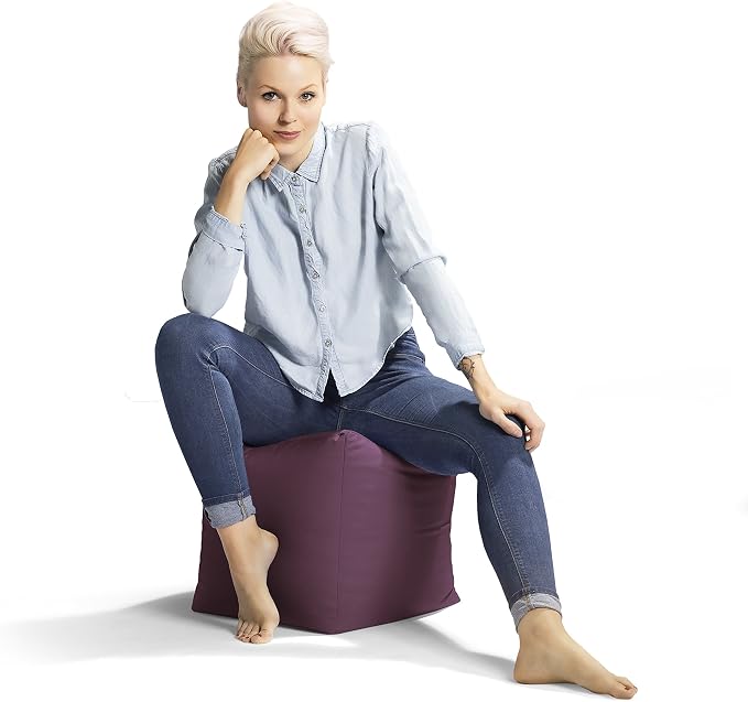 Gouchee Home Cube Brava Pouf Ottoman Foot Rest - Image 5