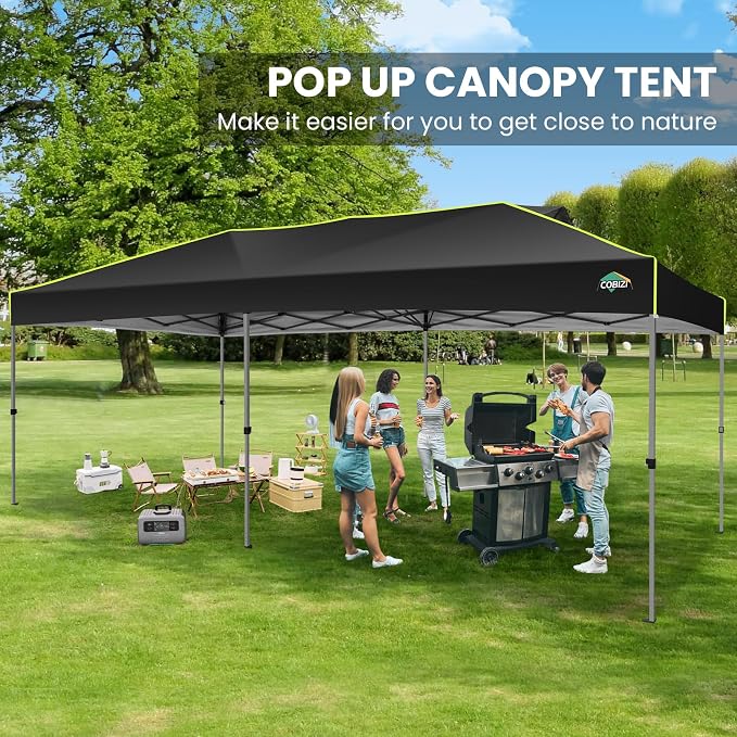 COBIZI 10x20 Pop Up Canopy Tent, Outdoor Party Tent - Image 7