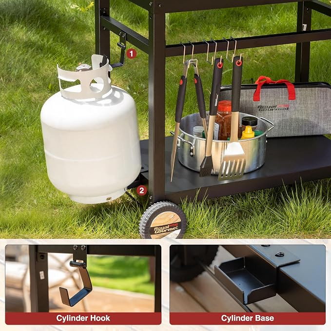 Royal Gourmet Dining Cart Table - Image 5