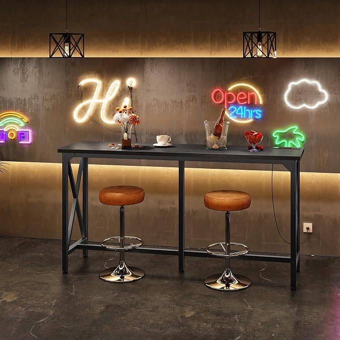 55'' Bar Table, Kitchen Dining Table - Image 2