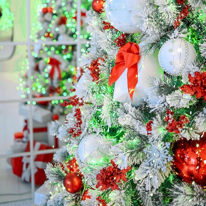 Solar String Lights Outdoor, 33 Feet 100 LEDs 8 Modes Solar Fairy Lights - Image 5