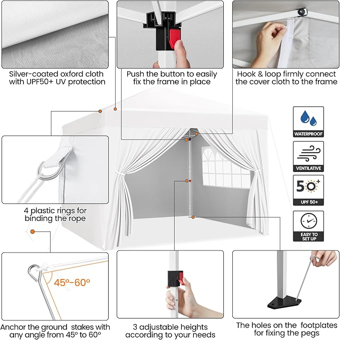 Yaheetech 12x12 Pop Up Canopy - Image 4