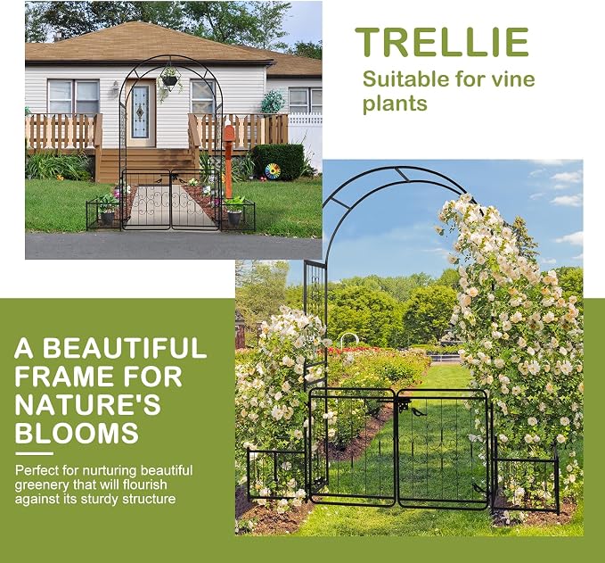 Outvita 7FT Garden Arch Arbor - Image 3