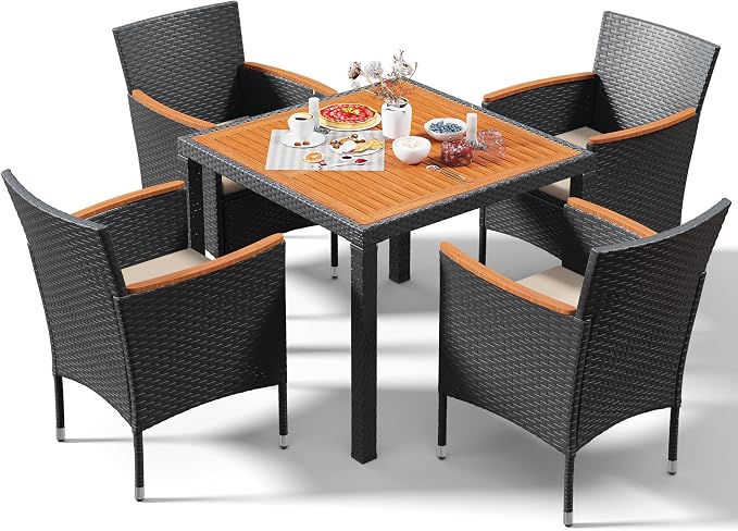 Devoko 5 PCS Furniture, Patio Conversation Set - Image 9